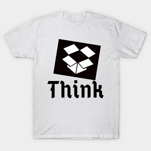 Think Outside The Box, Think Outside, Creative, Boxy, Box , Think T-Shirt by LaurelBDesigns